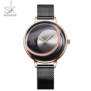 Shengke Crystal Lady Watches Luxury