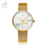 Shengke Gold Watch Women